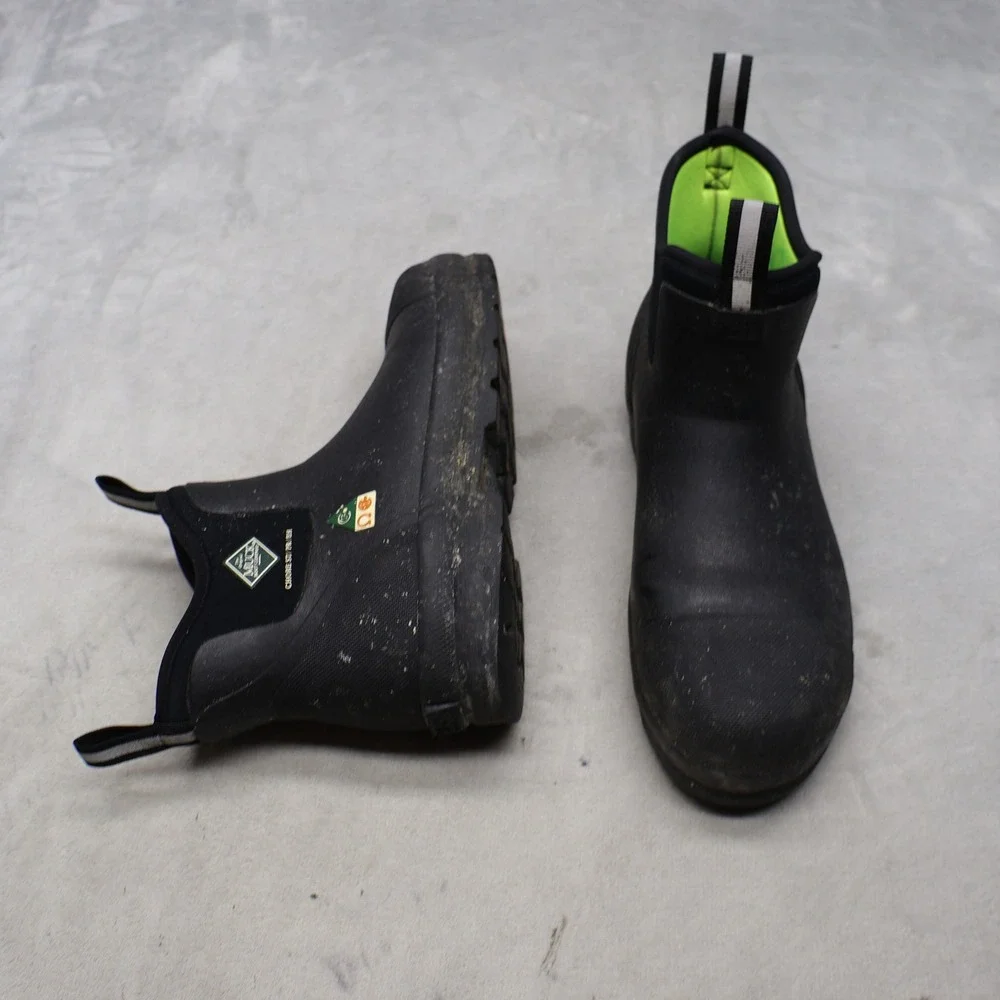 Muck Unisex M9 W10 Work Boots Black Rubber Steel Toe Waterproof Safety 010021
